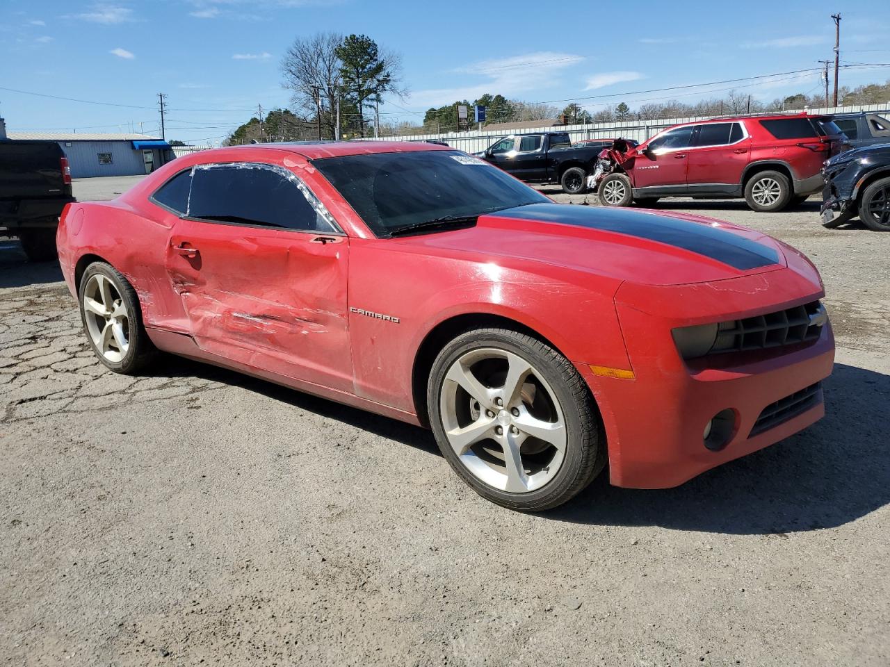 2010 Chevrolet Camaro VIN 2G1FC1EV7A9111544 Copart auction photo, side / rear end damage thumbnail 4