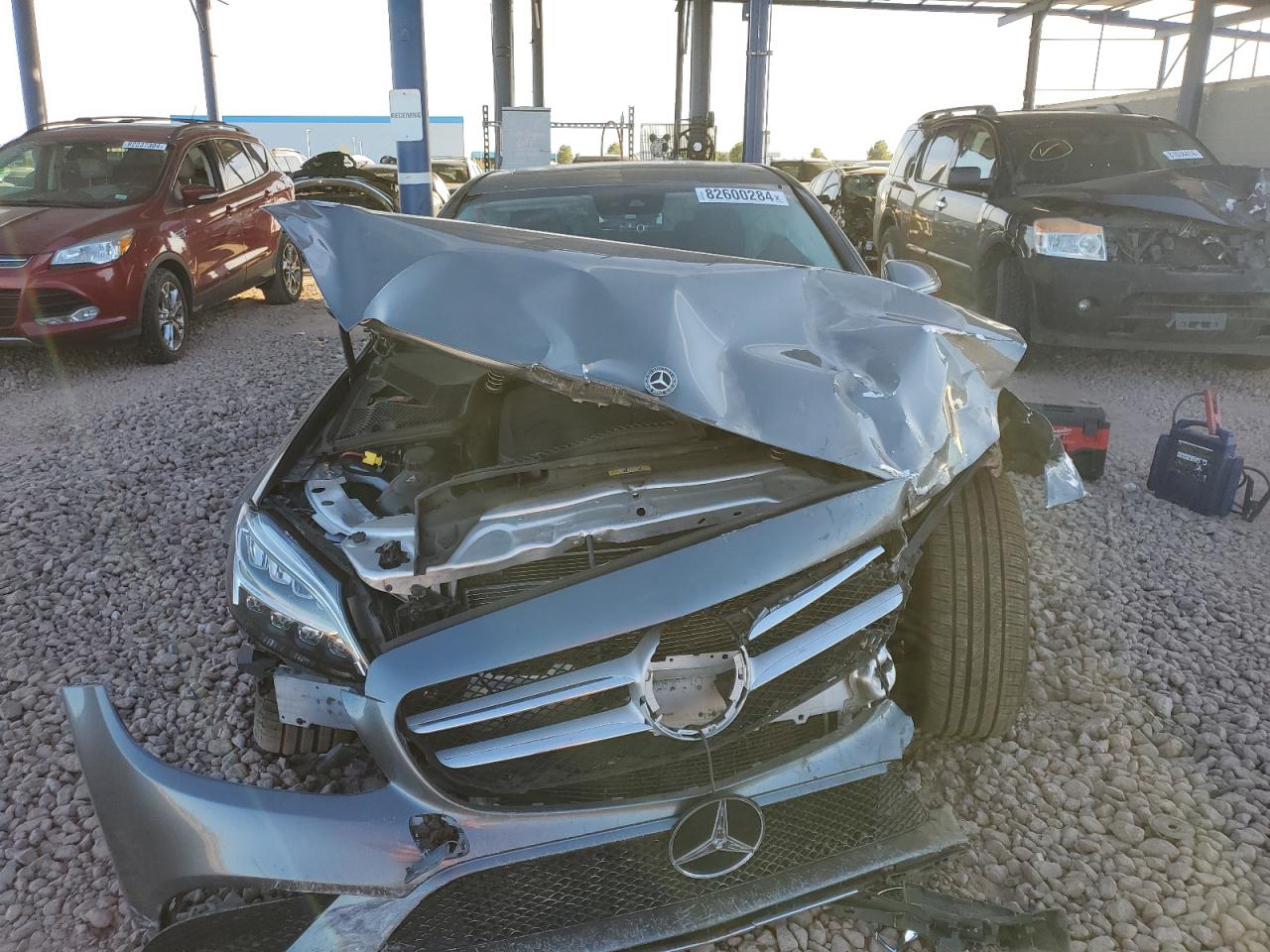 2021 Mercedes-Benz C-klasse VIN W1KWF8DB8MR609315 Copart auction photo, front end / side damage thumbnail 5