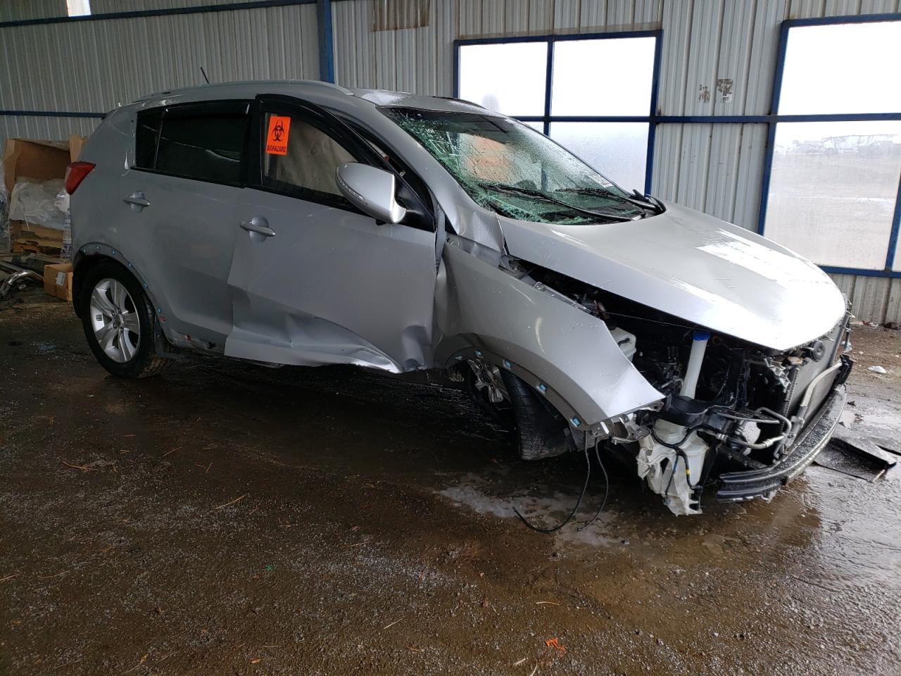 2011 KIA Sportage VIN KNDPBCA28B7101789 Copart auction photo, side / rollover damage thumbnail 4