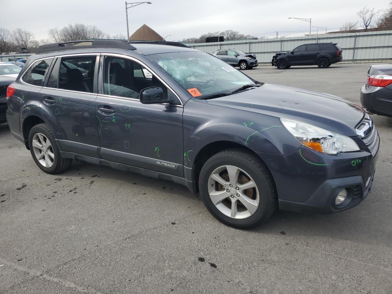 2013 Subaru Outback VIN 4S4BRBCC6D3200087 Copart auction photo, vandalism / front end damage thumbnail 4