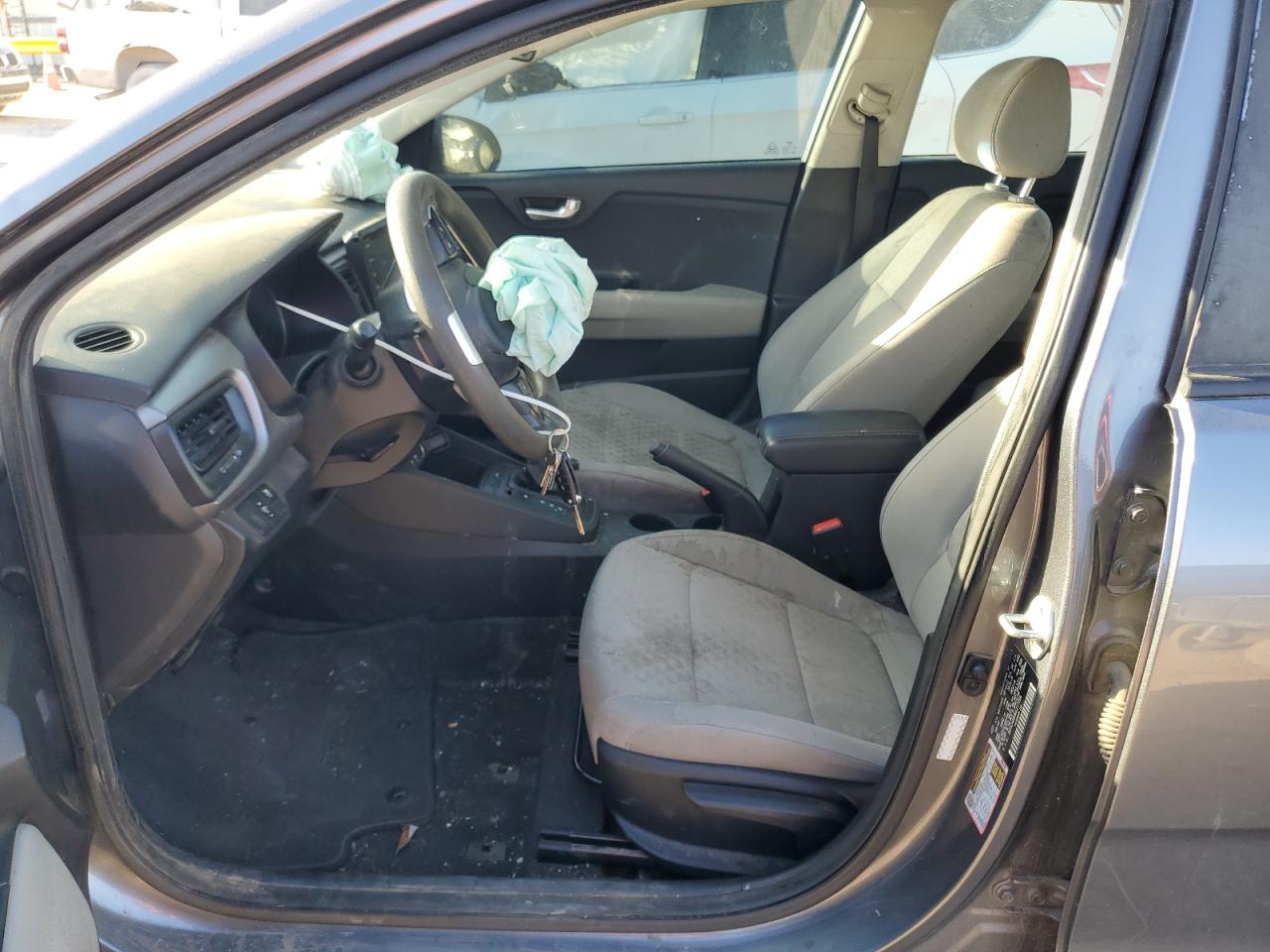2019 KIA Rio VIN 3KPA24AB3KE217266 Copart auction photo, hail / minor dent/scratches damage thumbnail 7