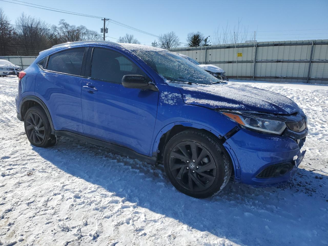 2022 Honda HR-V VIN 3CZRU6H15NM713955 Copart auction photo, front end / undercarriage damage thumbnail 4