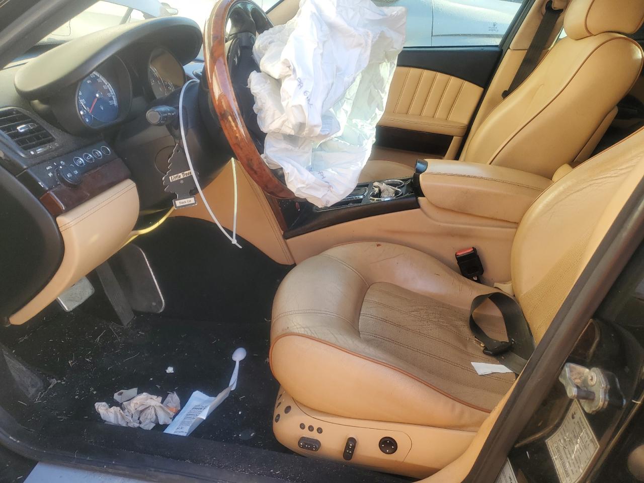 2008 Maserati Quattroporte VIN ZAMFE39A180034593 Copart auction photo, front end damage thumbnail 7