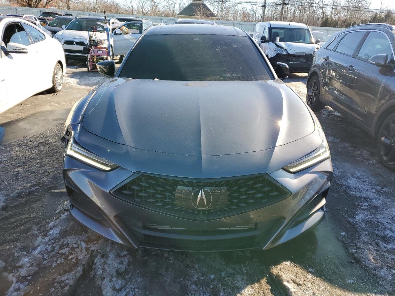 2023 Acura TLX VIN 19UUB6F51PA000662 Copart auction photo, side / undercarriage damage thumbnail 5