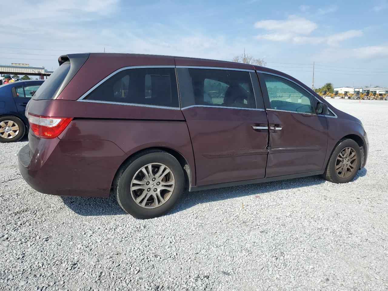 2012 Honda Odyssey VIN 5FNRL5H62CB065605 Copart auction photo, side damage thumbnail 3