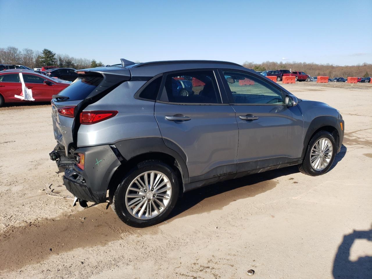 2019 Hyundai Kona VIN KM8K6CAA6KU383451 Copart auction photo, rear end damage thumbnail 3
