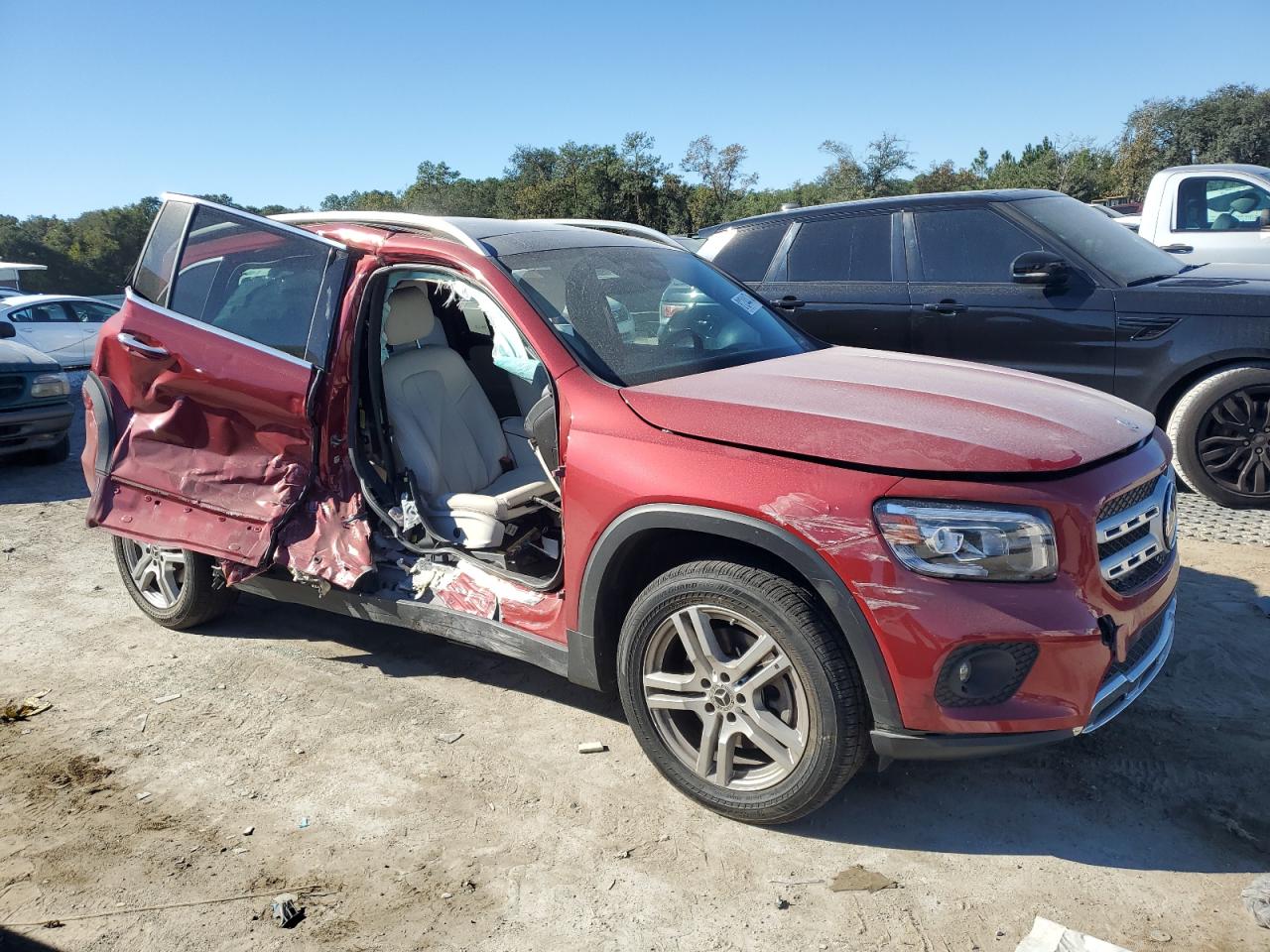 2021 Mercedes-Benz GLB VIN W1N4M4HB9MW126680 Copart auction photo, side / front end damage thumbnail 4