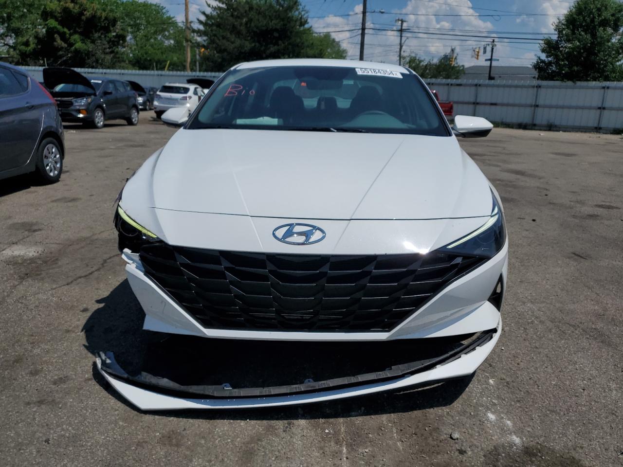 2023 Hyundai Elantra VIN 5NPLM4AG6PH112528 Copart auction photo, front end damage thumbnail 5