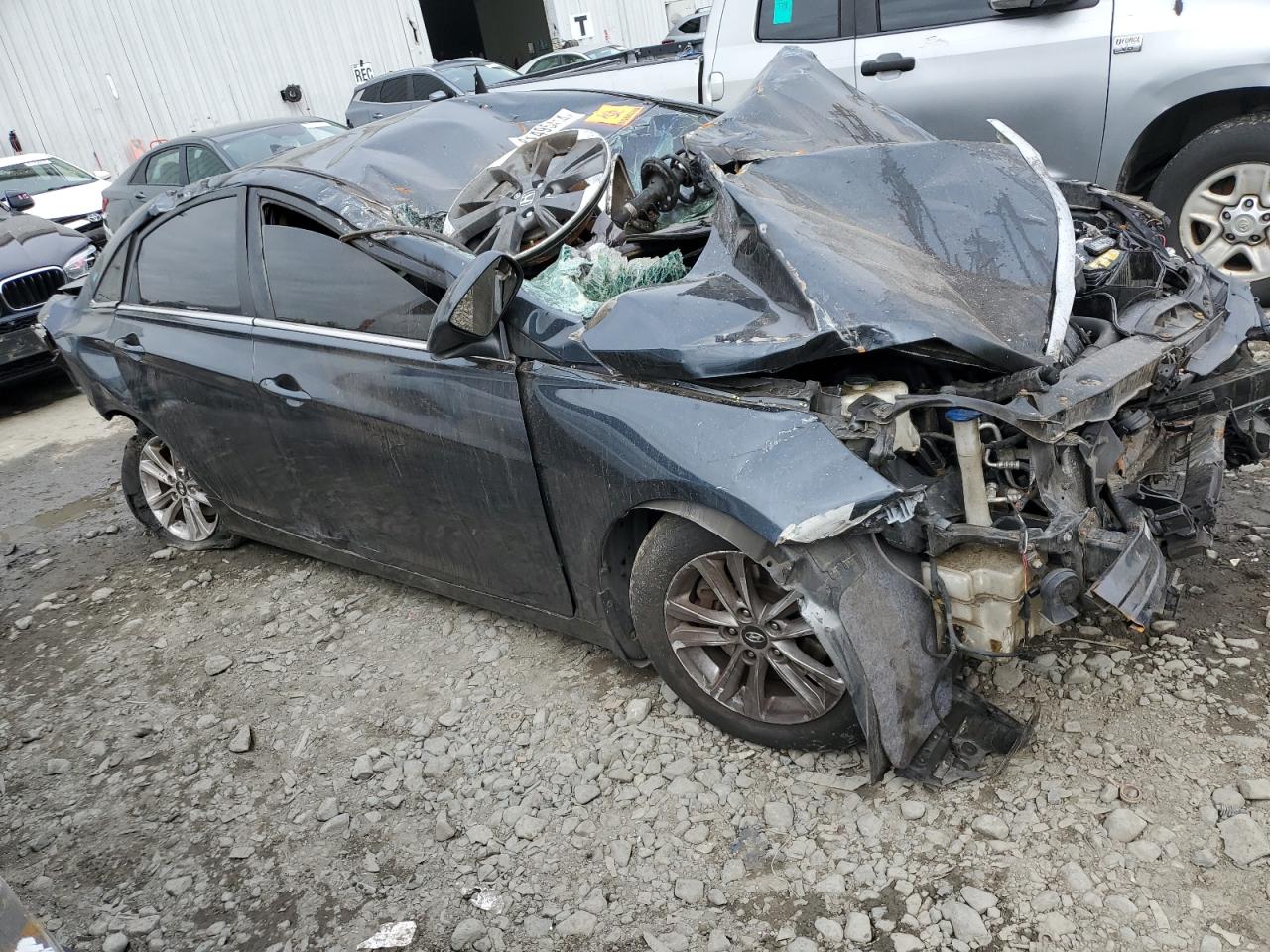 2013 Hyundai Sonata VIN 5NPEB4AC5DH521501 Copart auction photo, front end / all over damage thumbnail 4