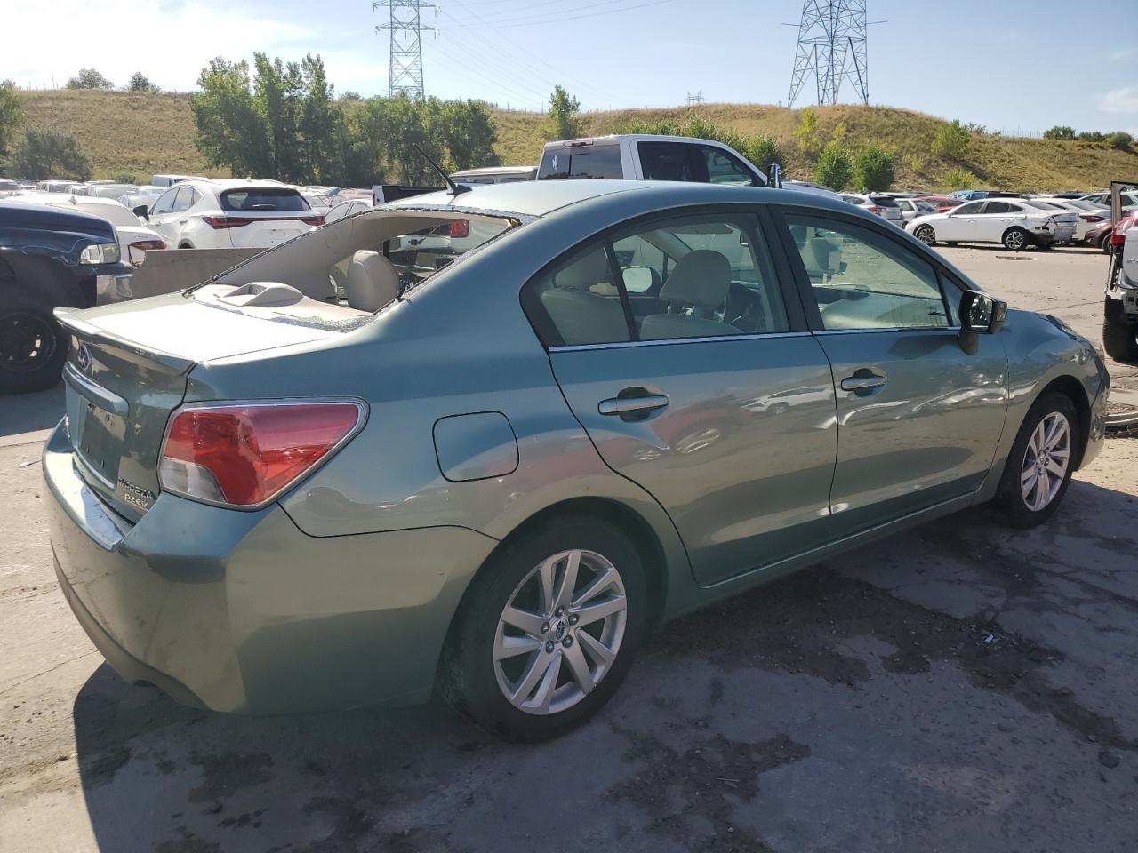 2016 Subaru Impreza VIN JF1GJAB61GH003865 Copart auction photo, front end / rear end damage thumbnail 3