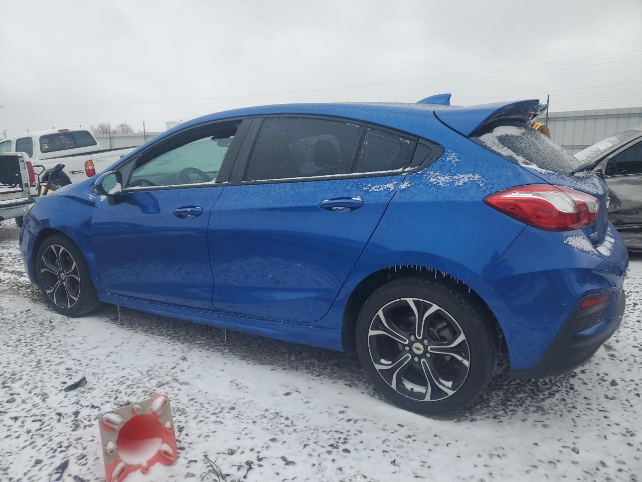 2019 Chevrolet Cruze VIN 3G1BE6SMXKS578432 Copart auction photo, side damage thumbnail 2