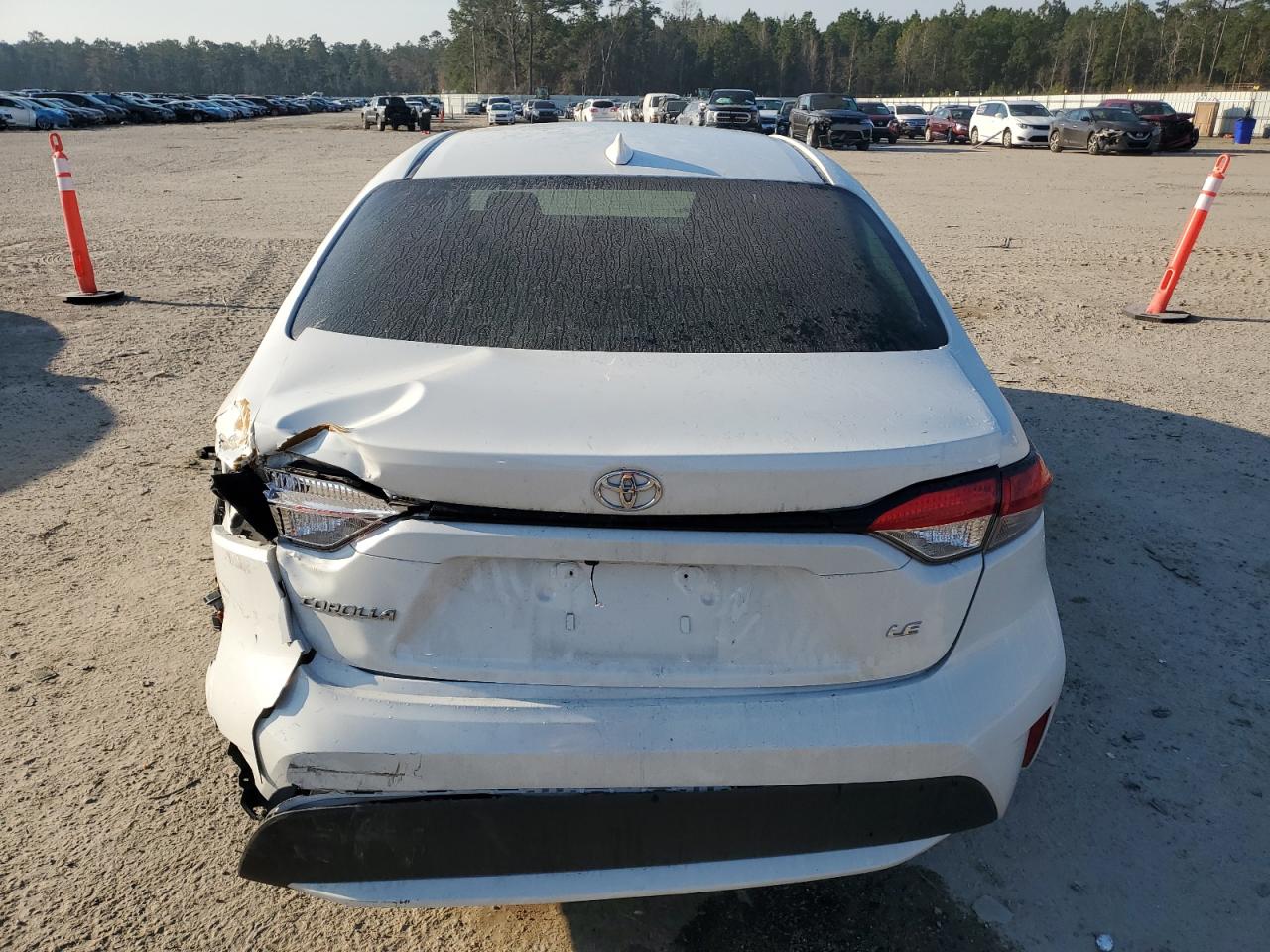 2022 Toyota Corolla VIN 5YFEPMAE6NP295654 Copart auction photo, rear end damage thumbnail 6