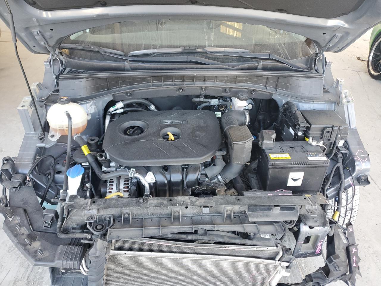 2021 Hyundai Tucson VIN KM8J33A44MU313500 Copart auction photo, front end damage thumbnail 12