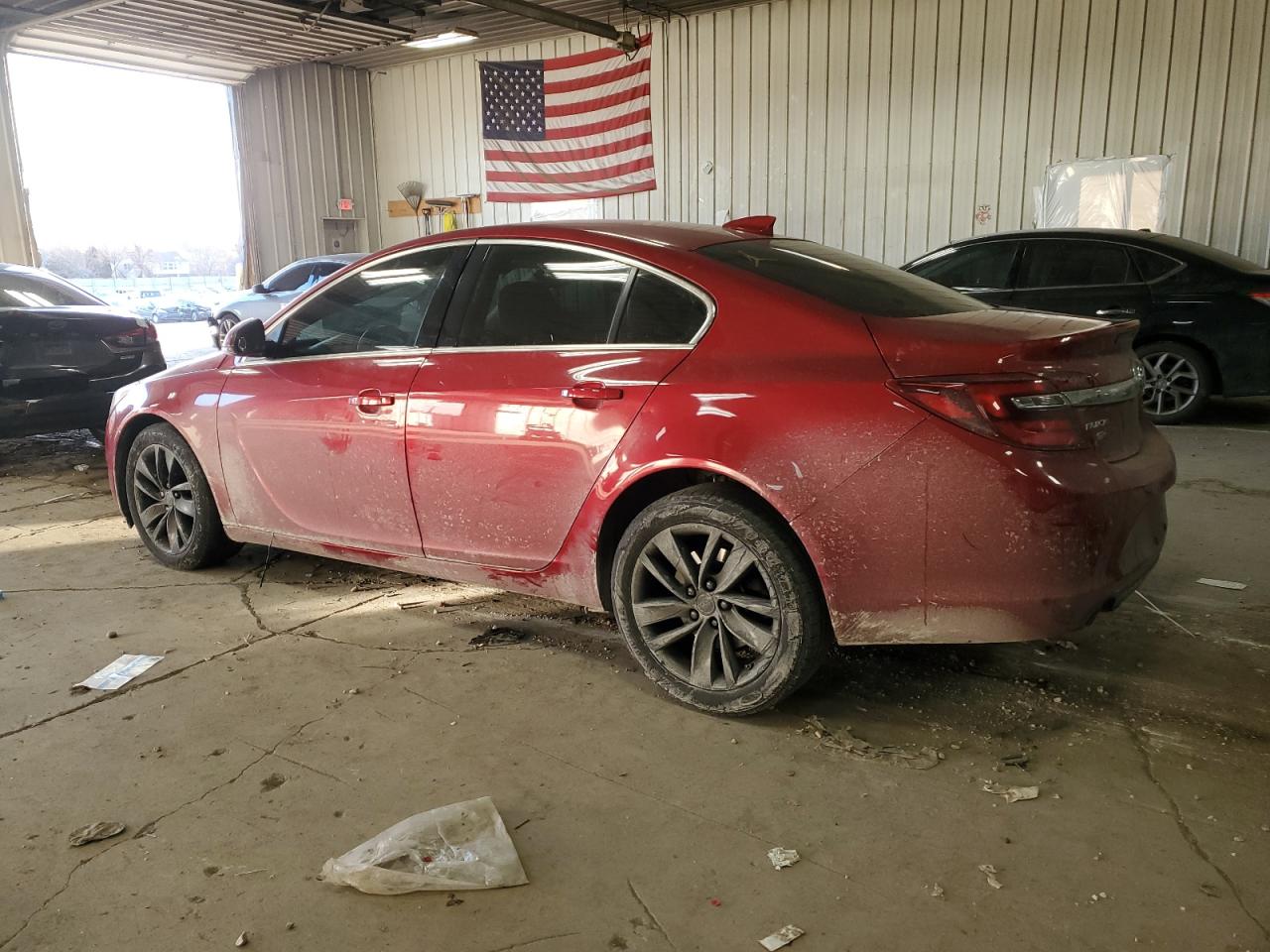 2015 Buick Regal VIN 2G4GK5EX8F9139072 Copart auction photo, front end / rear end damage thumbnail 2