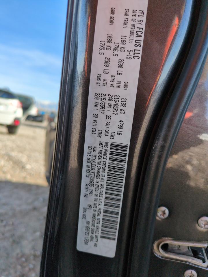 2019 Jeep Compass VIN 3C4NJDDB1KT780635 Copart auction photo, front end damage thumbnail 12