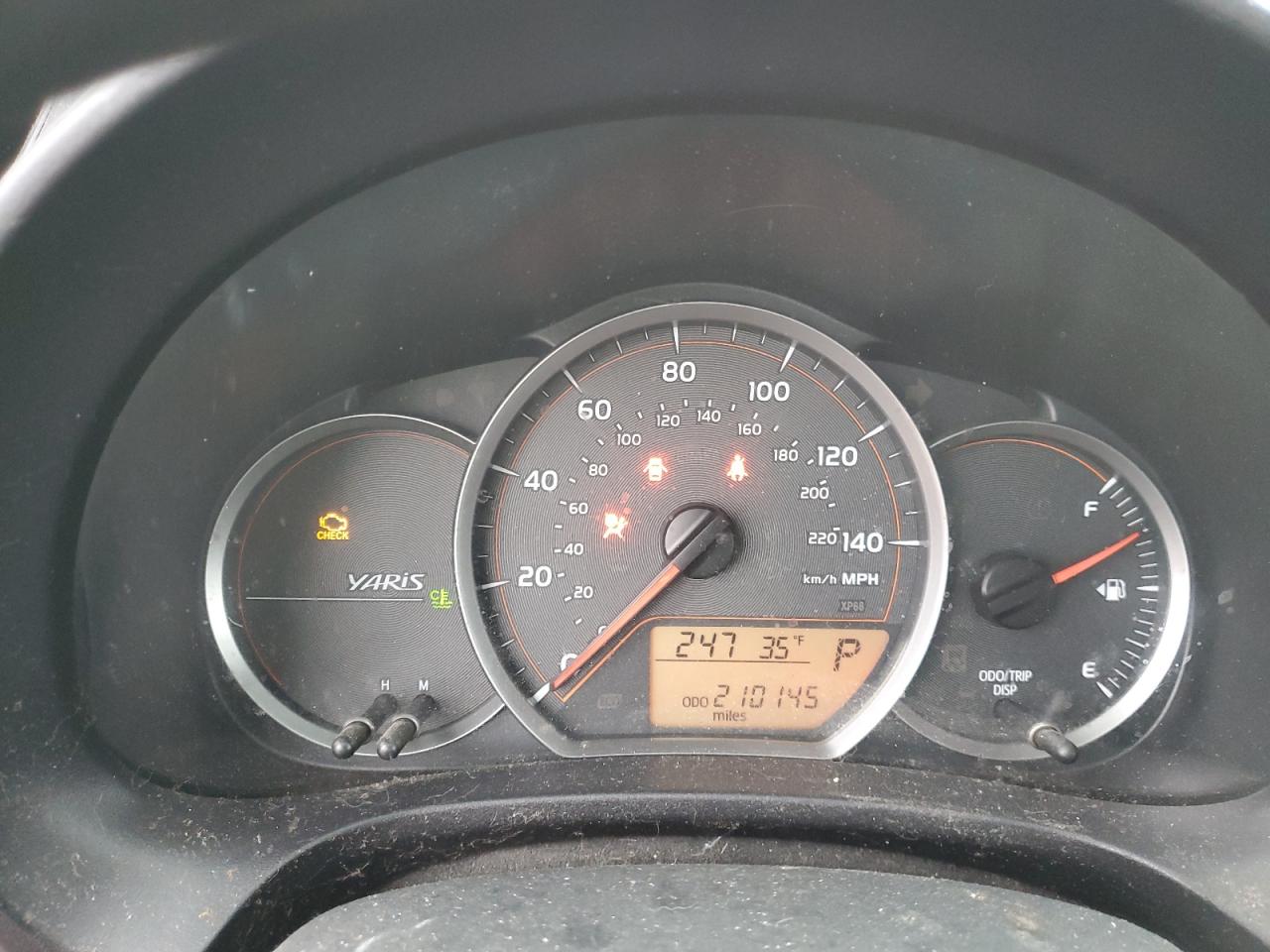 2013 Toyota Yaris VIN JTDKTUD34DD556953 Copart auction photo, front end damage thumbnail 9