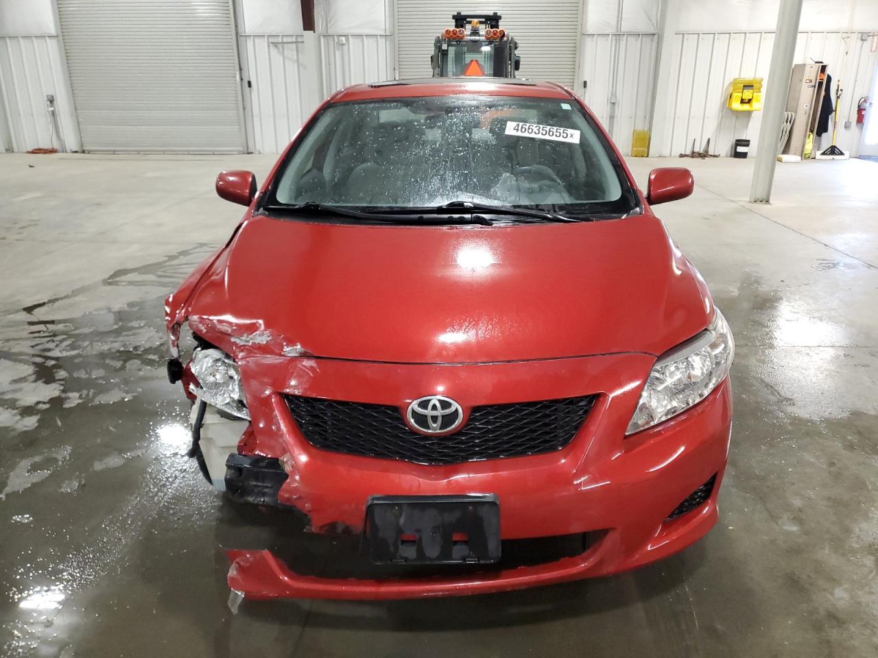 2010 Toyota Corolla VIN 1NXBU4EE2AZ380781 Copart auction photo, front end damage thumbnail 5