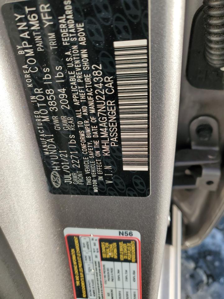 2022 Hyundai Elantra VIN KMHLM4AG7NU224382 Copart auction photo, front end / minor dent/scratches damage thumbnail 12