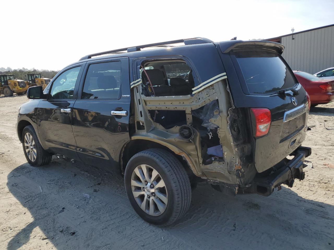 2014 Toyota Sequoia VIN 5TDJY5G19ES105732 Copart auction photo, rear end damage thumbnail 2