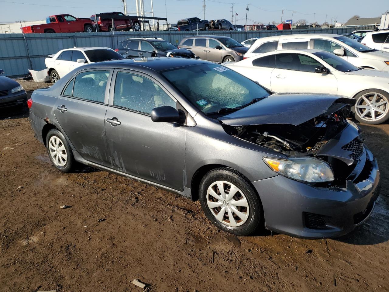 2009 Toyota Corolla VIN 2T1BU40E09C173343 Copart auction photo, front end / rear end damage thumbnail 4