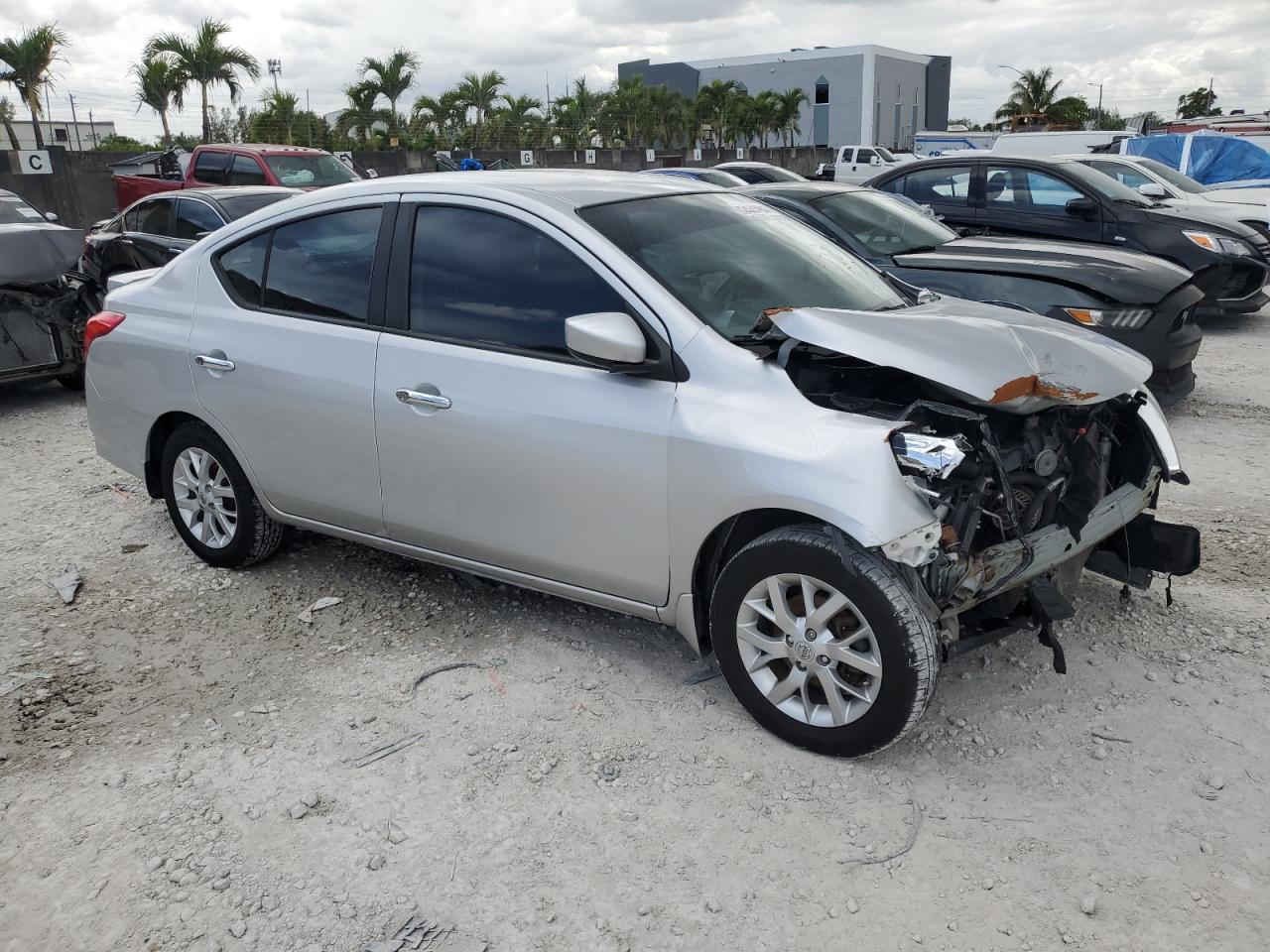 2016 Nissan Versa VIN 3N1CN7AP7GL850033 Copart auction photo, front end damage thumbnail 4