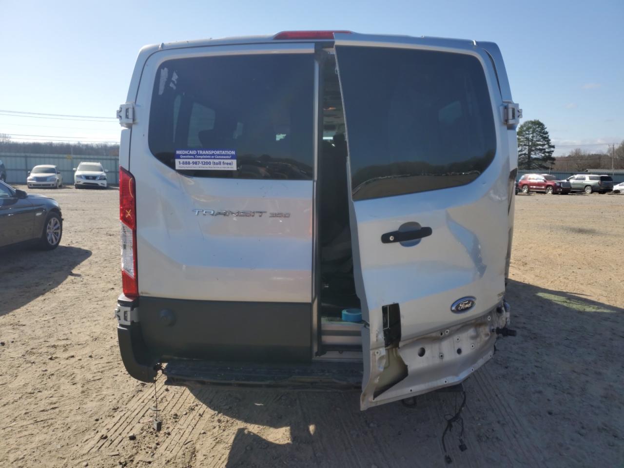 2019 Ford Transit VIN 1FBZX2YM5KKA70790 Copart auction photo, rear end damage thumbnail 6