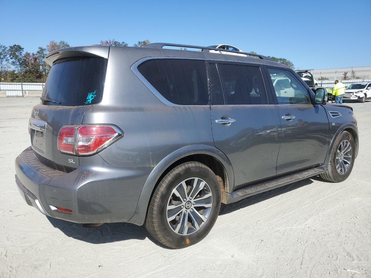 2020 Nissan Armada VIN JN8AY2ND1LX017815 Copart auction photo, front end damage thumbnail 3