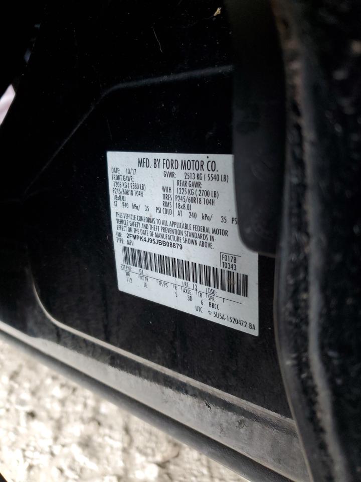 2018 Ford Edge VIN 2FMPK4J95JBB08879 Copart auction photo, all over damage thumbnail 14