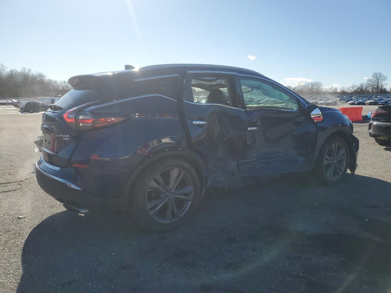 2019 Nissan Murano VIN 5N1AZ2MS0KN153965 Copart auction photo, side / front end damage thumbnail 3