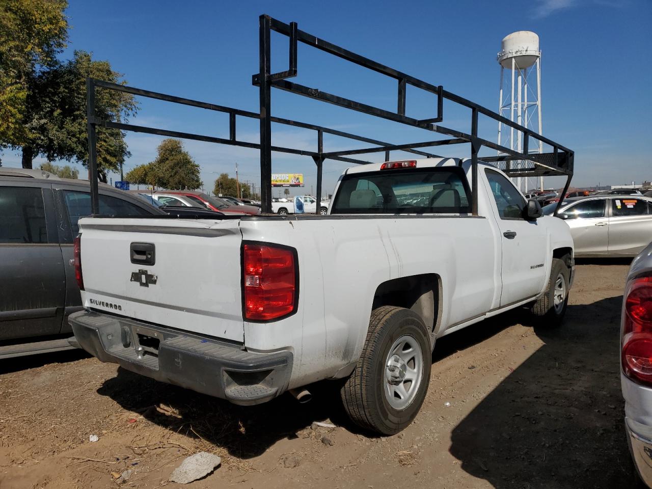 2015 Chevrolet Silverado VIN 1GCNCPEH0FZ363620 Copart auction photo, front end / side damage thumbnail 3