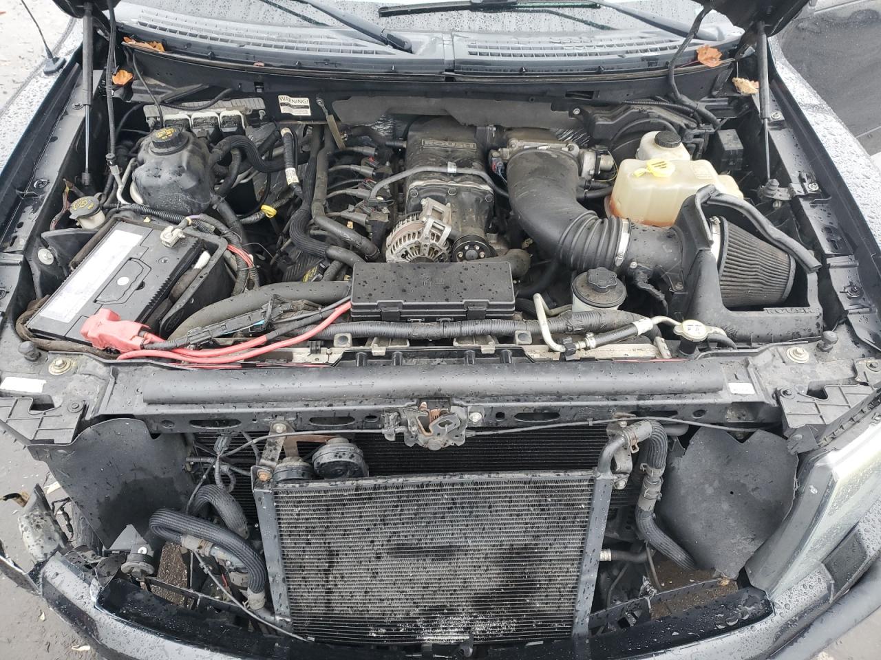 2013 Ford F-150 VIN 1FTFW1R64DFB79443 Copart auction photo, top/roof / front end damage thumbnail 12