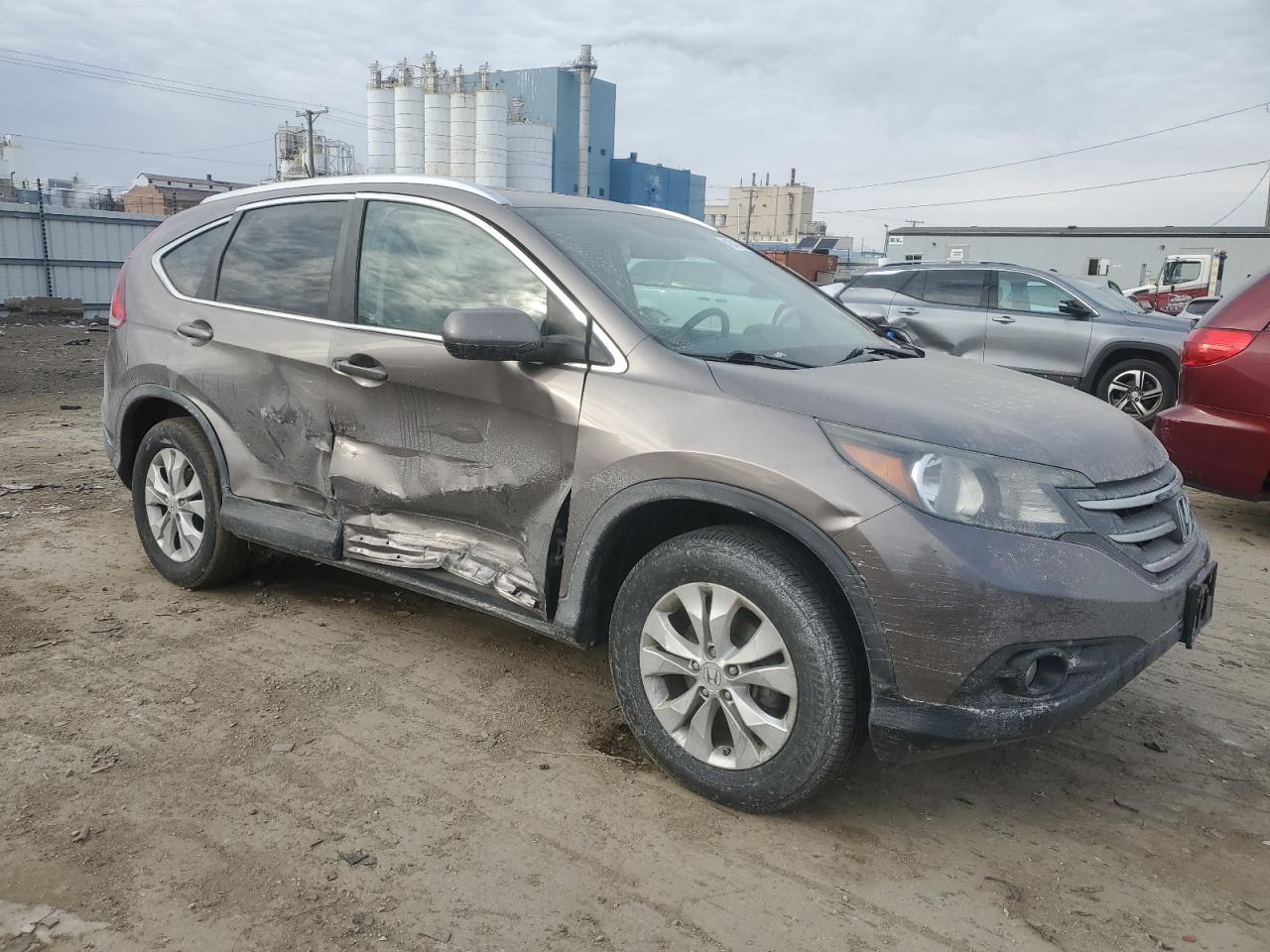2012 Honda CR-V VIN 5J6RM4H74CL070778 Copart auction photo, side damage thumbnail 4