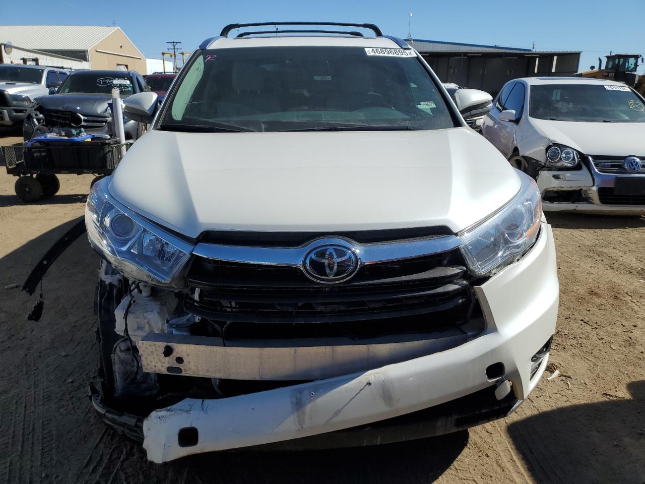 2016 Toyota Highlander VIN 5TDDKRFH3GS288990 Copart auction photo, front end damage thumbnail 5