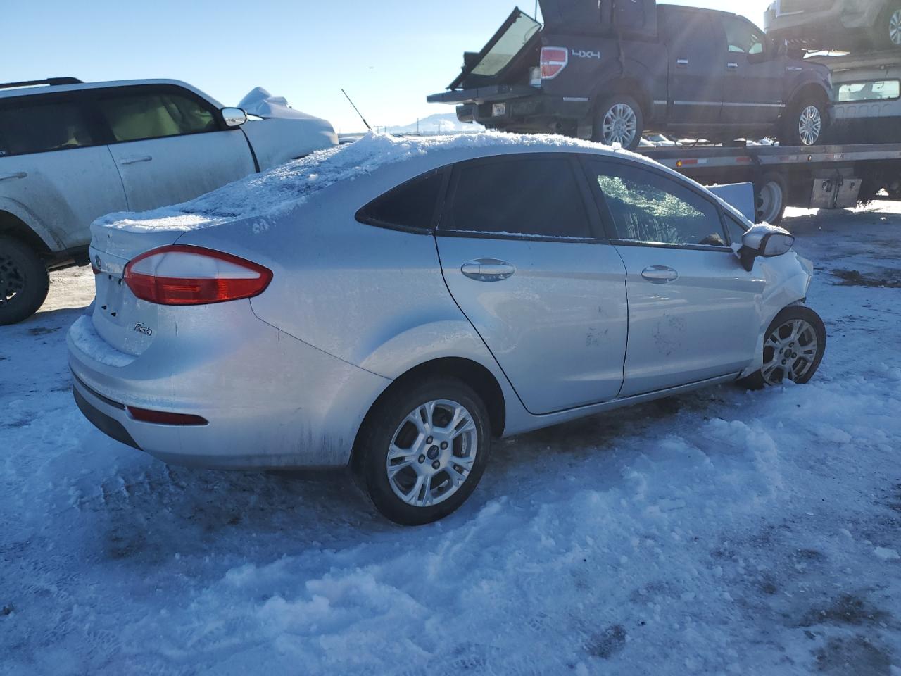 2015 Ford Fiesta VIN 3FADP4BJ0FM196138 Copart auction photo, all over damage thumbnail 3