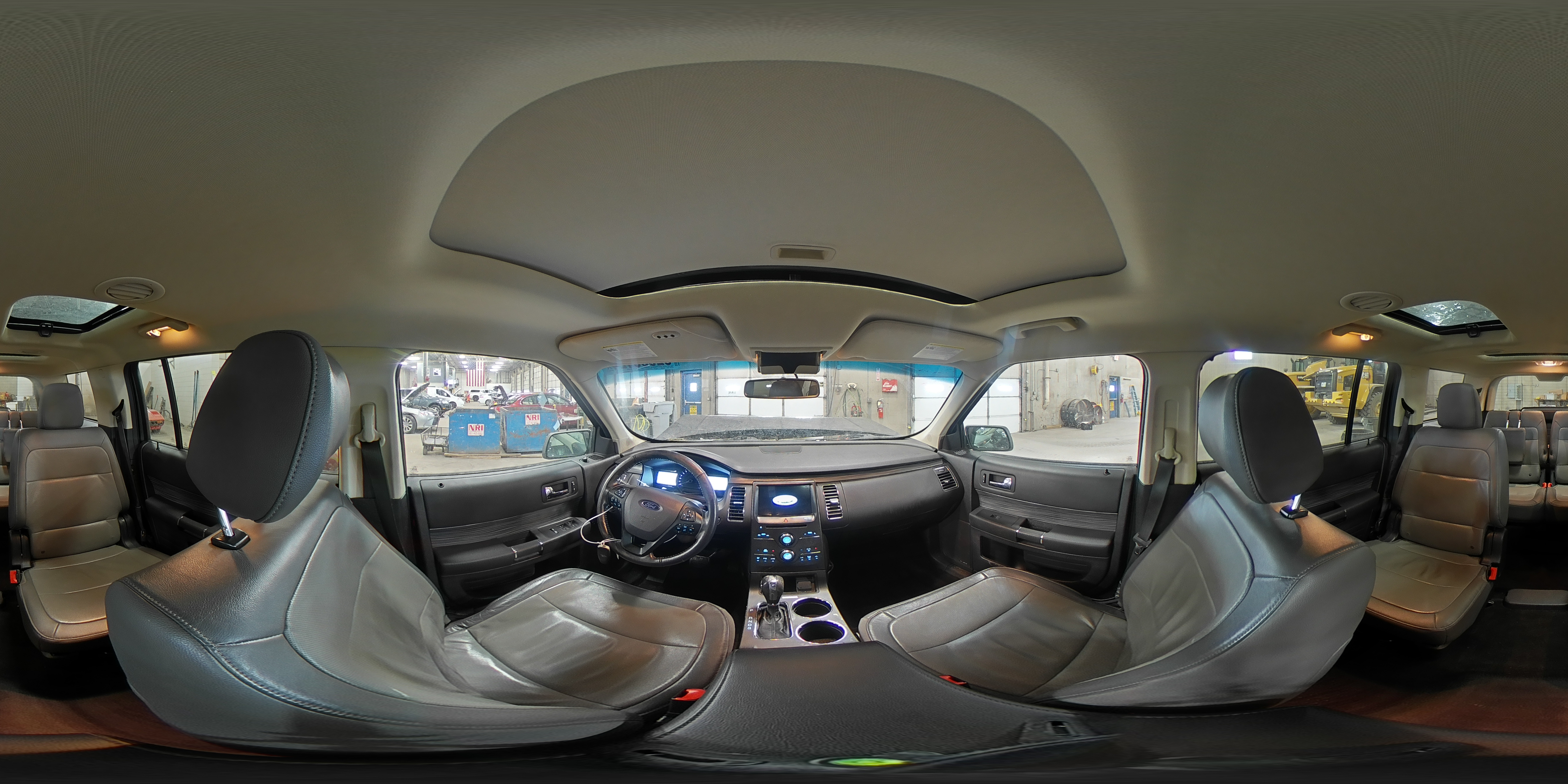 2019 Ford Flex VIN 2FMHK6C85KBA00249 Copart auction photo, front end / rear end damage thumbnail 14