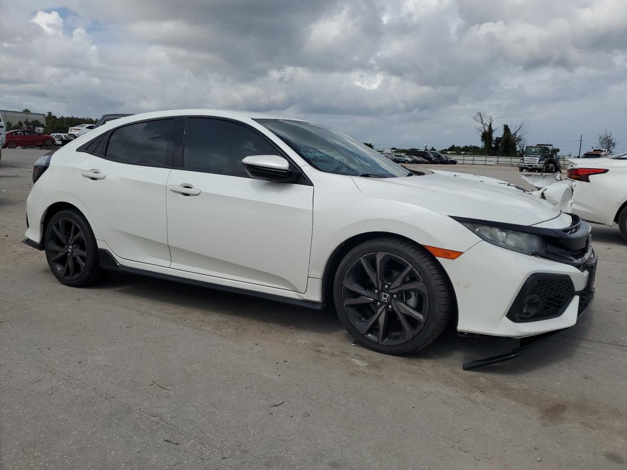 2018 Honda Civic VIN SHHFK7G40JU210847 Copart auction photo, front end / side damage thumbnail 4