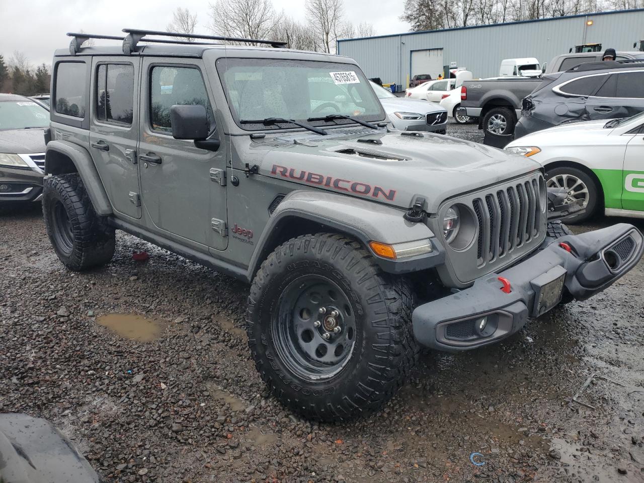 2018 Jeep Wrangler VIN 1C4HJXFGXJW235369 Copart auction photo, mechanical / front end damage thumbnail 4