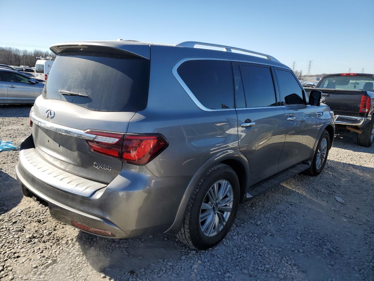 2020 Infiniti QX80 VIN JN8AZ2NF3L9703194 Copart auction photo, all over / minor dent/scratches damage thumbnail 3