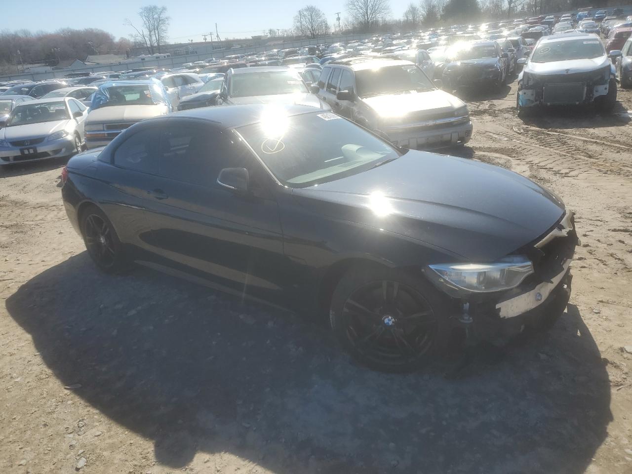 2015 BMW 4er VIN WBA3V5C56FP752141 Copart auction photo, front end damage thumbnail 4