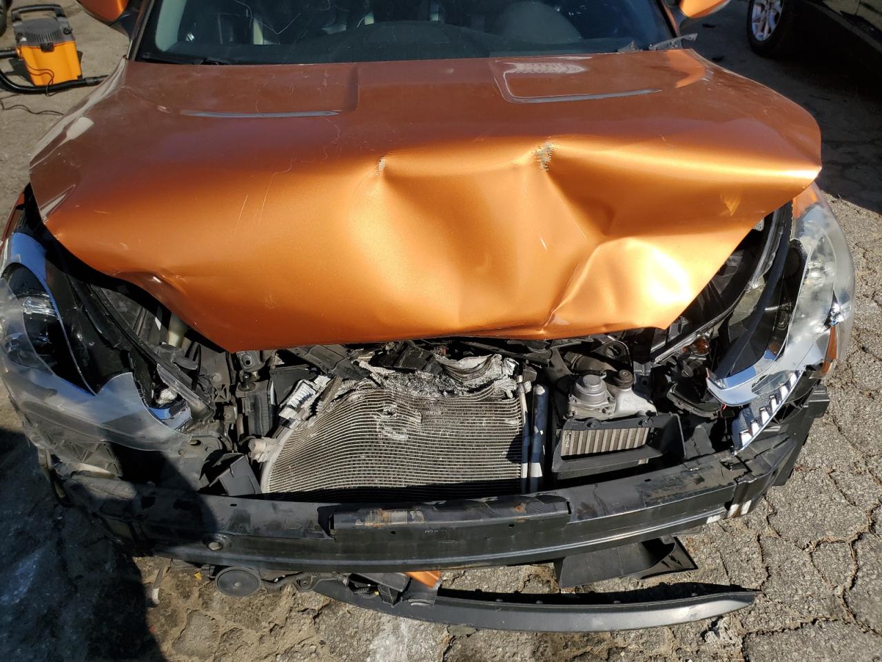 2015 Hyundai Veloster VIN KMHTC6AE8FU237382 Copart auction photo, front end damage thumbnail 11