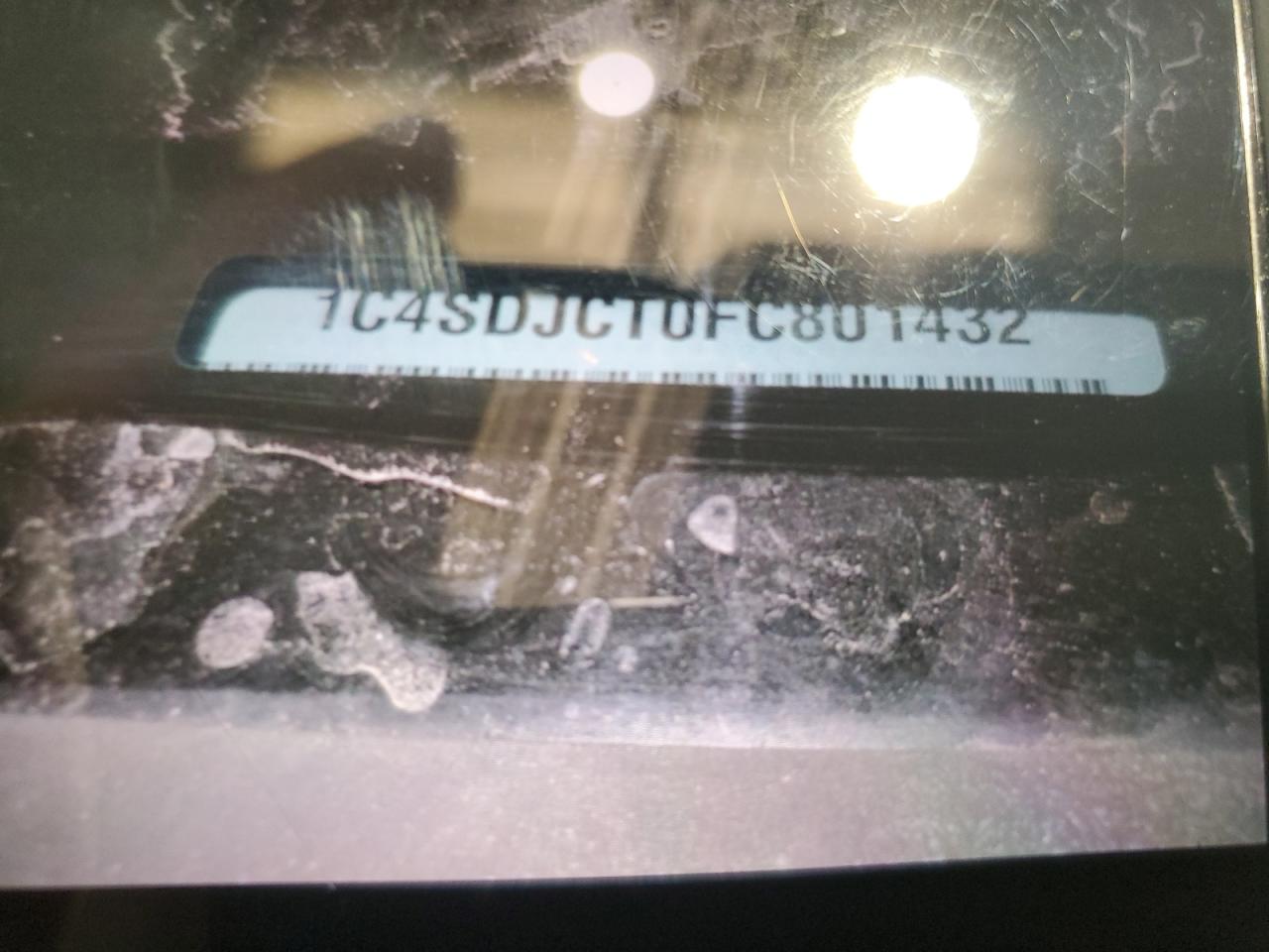 2015 Dodge Durango VIN 1C4SDJCT0FC801432 Copart auction photo, front end damage thumbnail 13