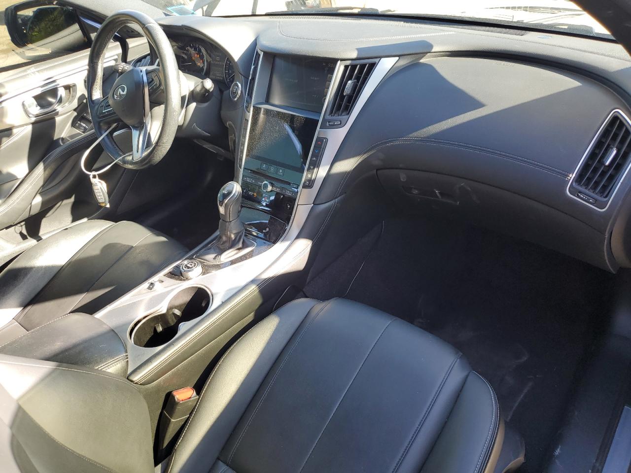 2019 Infiniti Q60 VIN JN1EV7EL8KM290926 Copart auction photo, side / front end damage thumbnail 8
