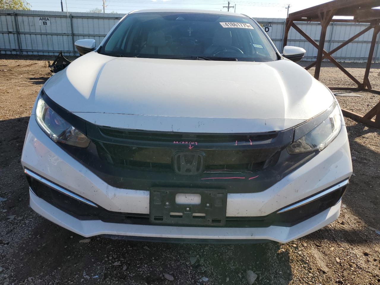 2019 Honda Civic VIN 19XFC2F66KE035483 Copart auction photo, rear end damage thumbnail 5