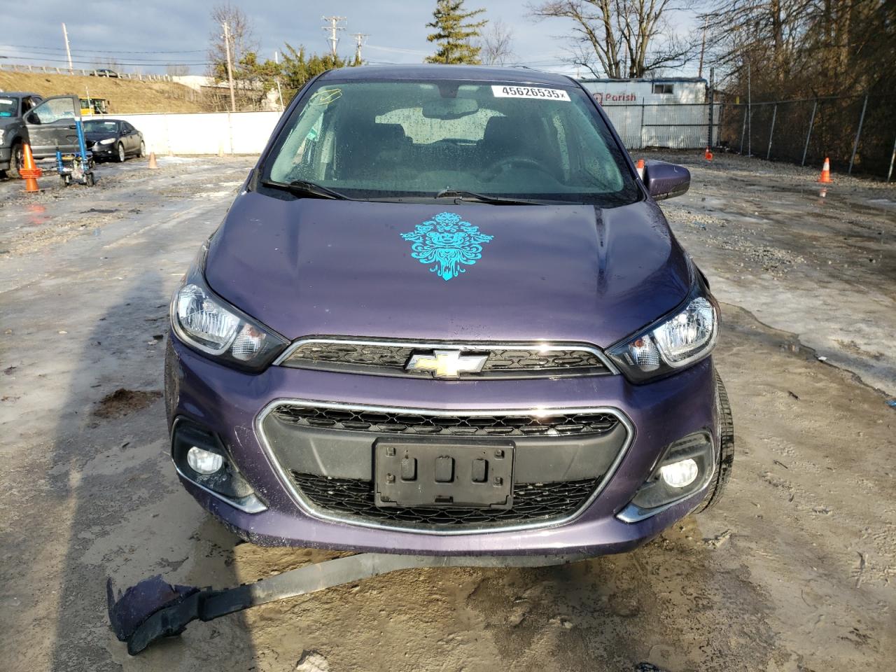2016 Chevrolet Spark VIN KL8CD6SAXGC625808 Copart auction photo, front end / side damage thumbnail 5