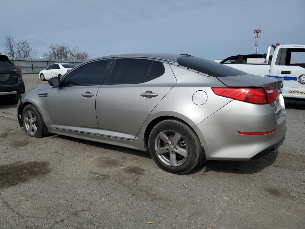 2015 KIA Optima VIN KNAGM4A77F5579888 Copart auction photo, all over damage thumbnail 2