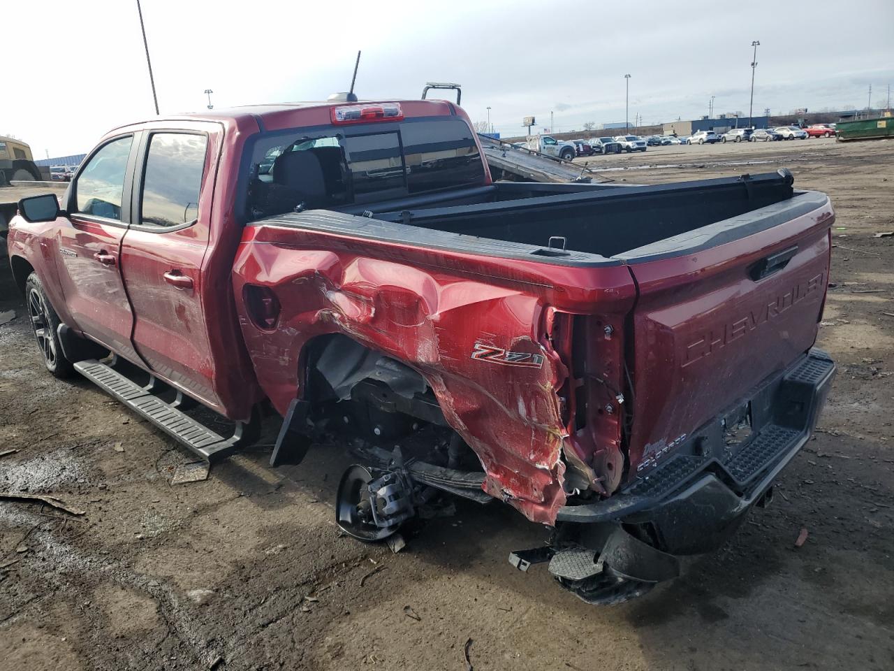 2024 Chevrolet Colorado VIN 1GCPTDEK7R1299629 Copart auction photo, rear end / undercarriage damage thumbnail 2