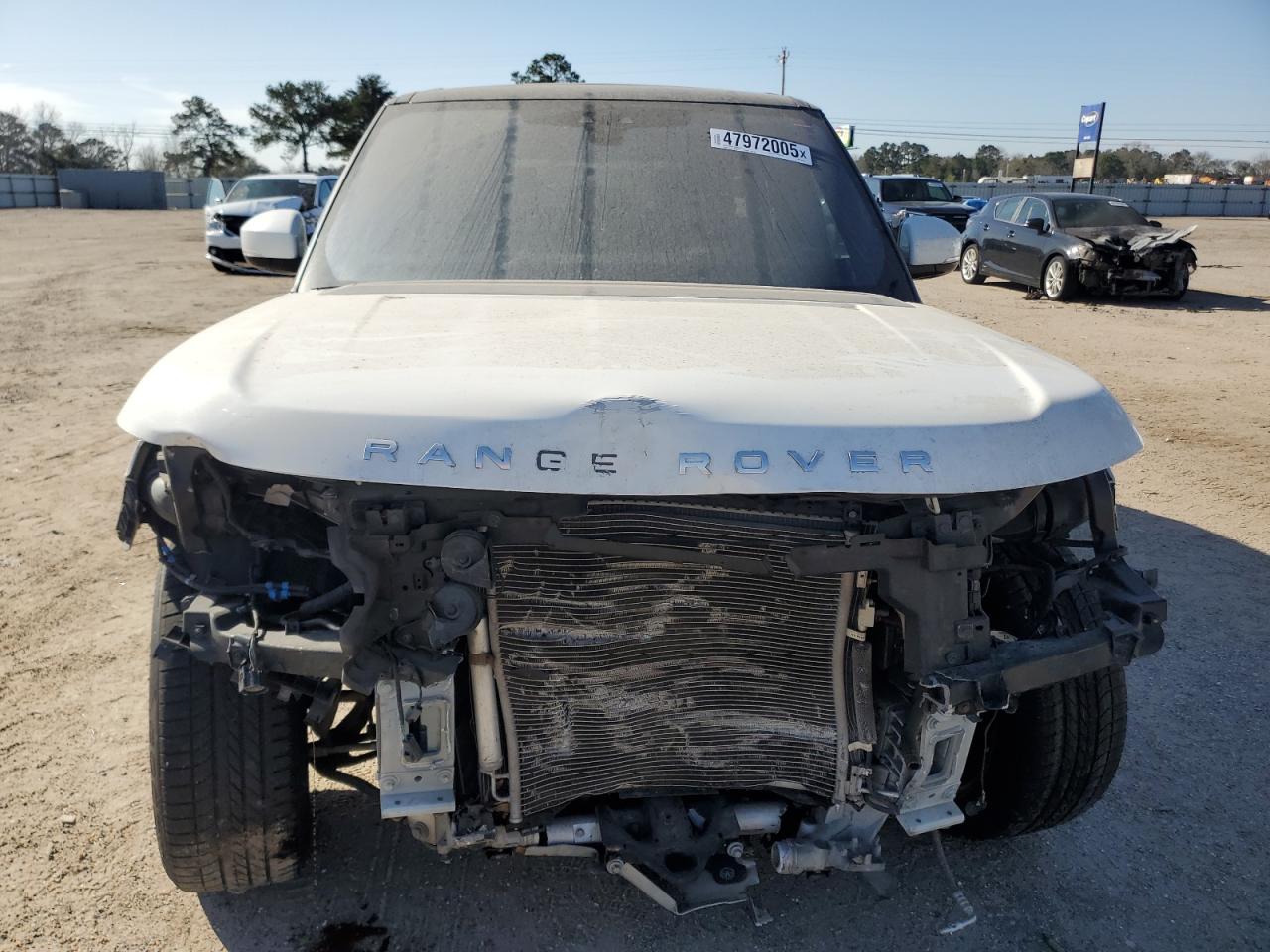 2017 Land Rover Range Rover VIN SALGS2FE3HA329409 Copart auction photo, front end / side damage thumbnail 5