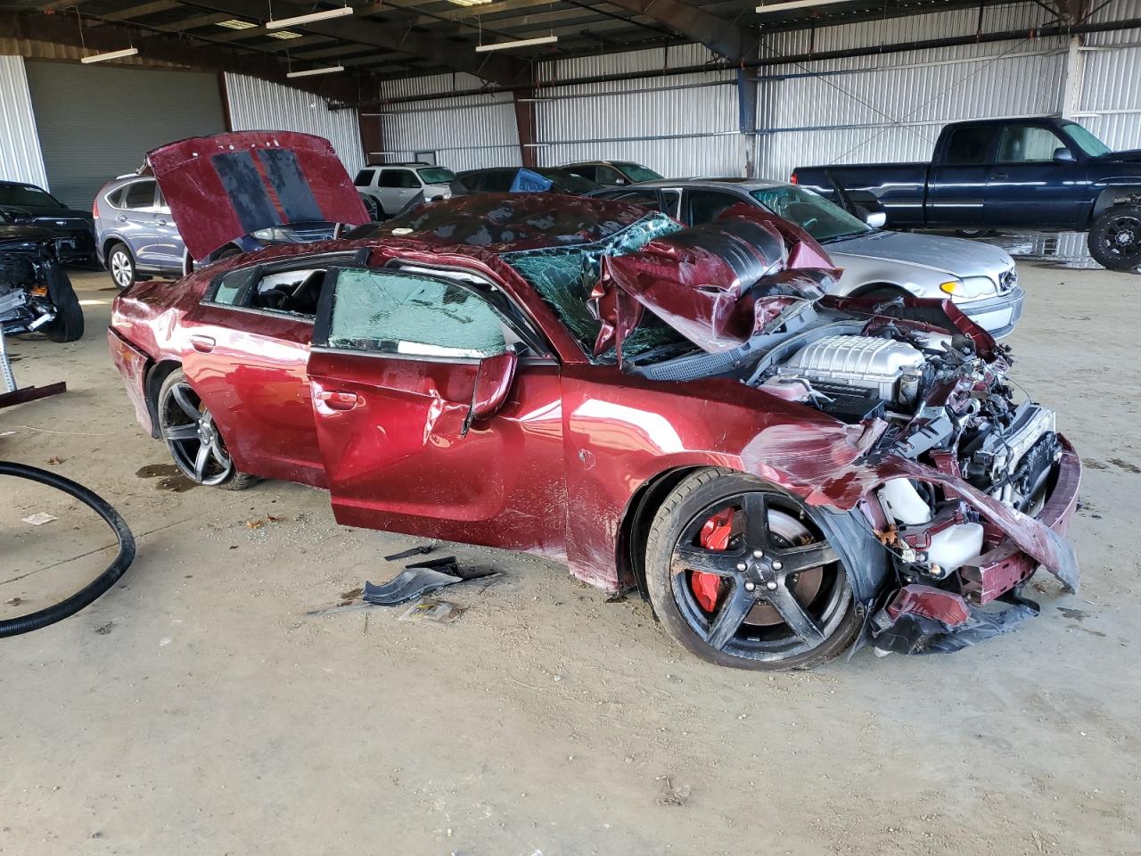 2019 Dodge Charger VIN 2C3CDXL90KH710460 Copart auction photo, all over damage thumbnail 4