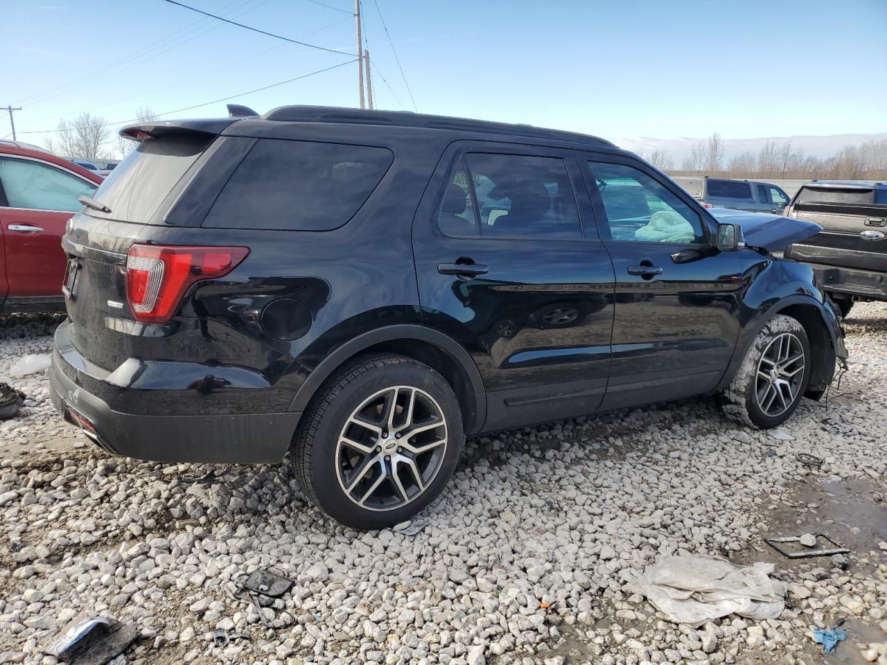 2017 Ford Explorer VIN 1FM5K8GT2HGA74839 Copart auction photo, all over damage thumbnail 3