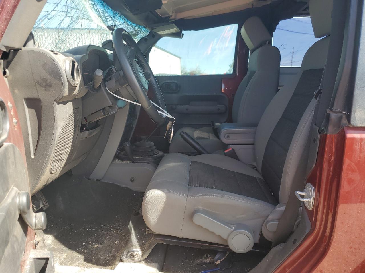 2009 Jeep Wrangler VIN 1J4FA24189L733649 Copart auction photo, rollover damage thumbnail 7